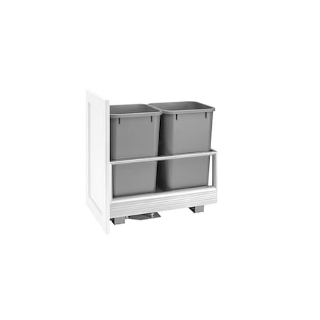 Rev-A-Shelf Aluminum, Silver, 12.13 in W, 19.81 in H, 22 in D, 22 in L, Silver 5149-1527DM-217
